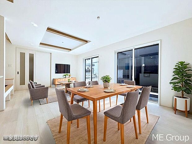 ■くつろぎと笑顔が集まる、心温まるリビング