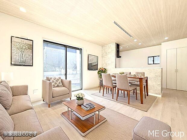 ■シンプルだけど贅沢、大切な人と過ごす心がほどける空間※家具はCGです