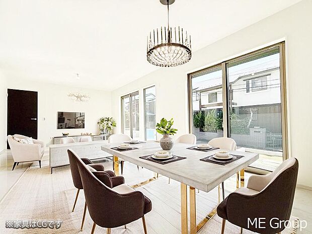 ■心落ち着く場所、ゆったり過ごせるリビング※家具はCGです