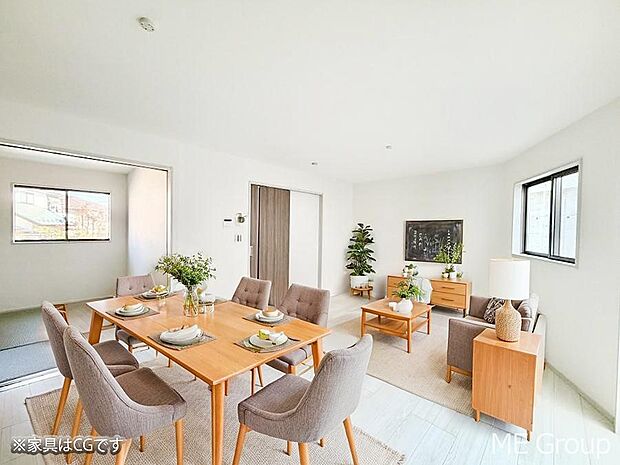 ■心落ち着く場所、ゆったり過ごせるリビング