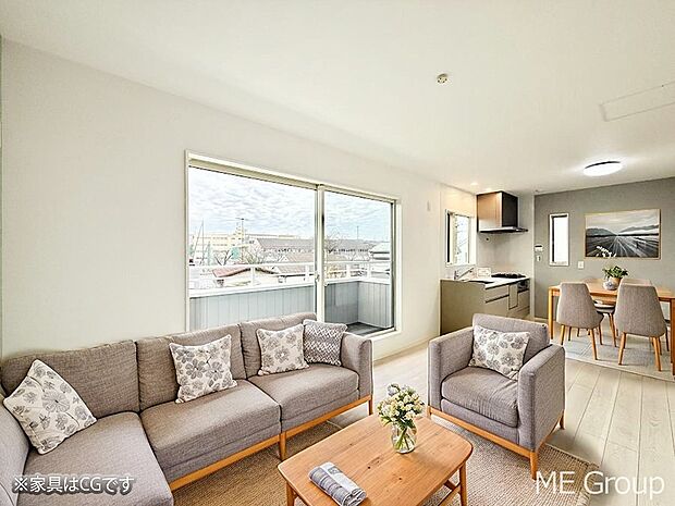 ■くつろぎと笑顔が集まる、心温まるリビング