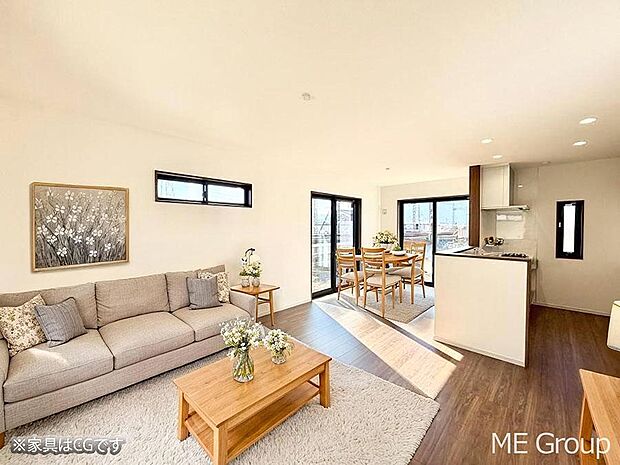 ■くつろぎと笑顔が集まる、心温まるリビング