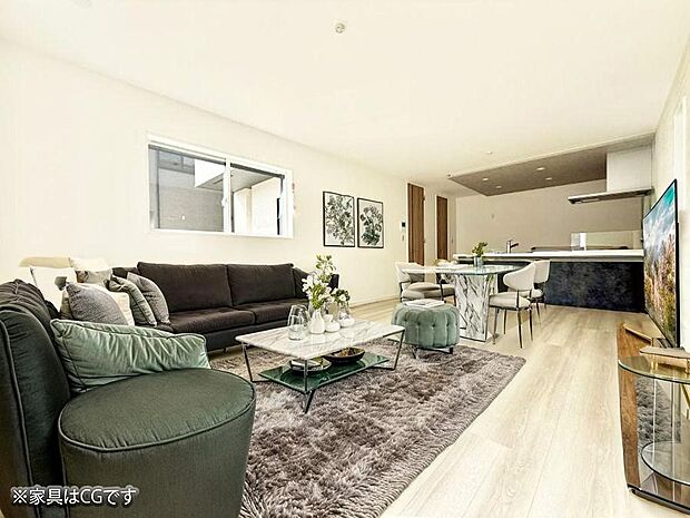 ■くつろぎと笑顔が集まる、心温まるリビング