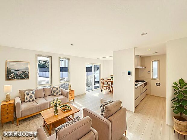 ■心落ち着く場所、ゆったり過ごせるリビング