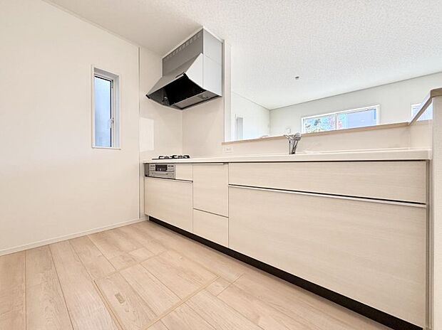 会話が深まる対面キッチン!家族との会話がはずみます