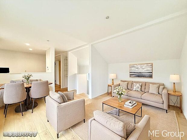 ■さりげないデザインが日常をセンスよく演出※家具はCGです