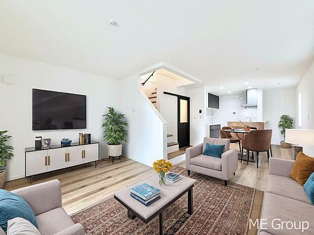 ■さりげないデザインが日常をセンスよく演出※家具はCGです