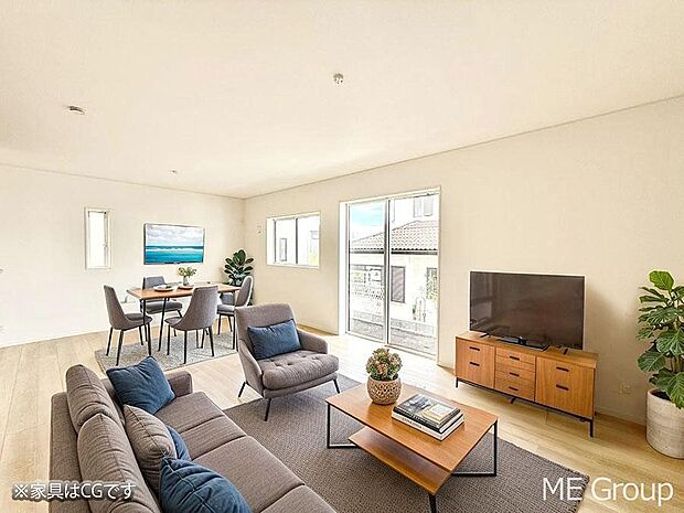 ■くつろぎと笑顔が集まる、心温まるリビング