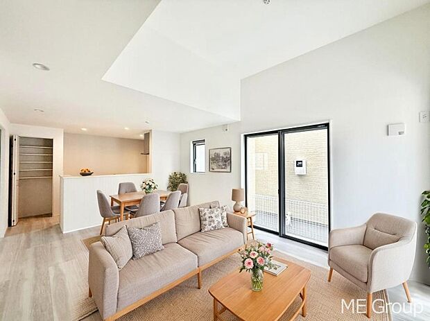 ■家具の配置がしやすく模様替えも楽しめる空間※家具はCGです