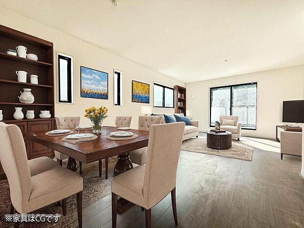 いつの間にか家族が集まっちゃうそんなリビングいいですよね