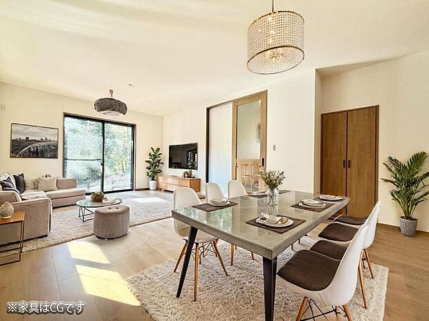 いつの間にか家族が集まっちゃうそんなリビングいいですよね