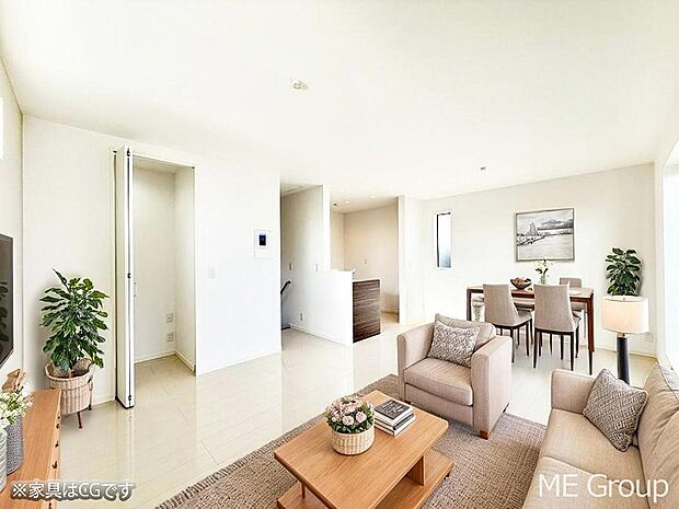 ■自然と会話が生まれる、心地よいひととき※家具はCGです  