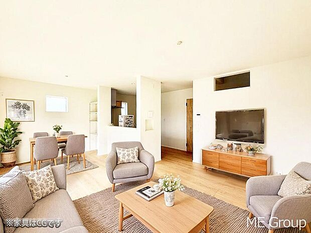 ■くつろぎと笑顔が集まる、心温まるリビング