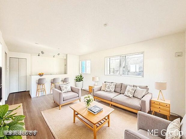 ■くつろぎと笑顔が集まる、心温まるリビング