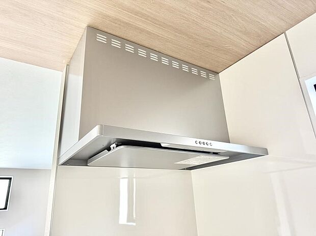 ■調理時の蒸気や匂いが換気扇に誘導され、効率的に排煙ができます。