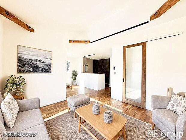 ■心落ち着く場所、ゆったり過ごせるリビング