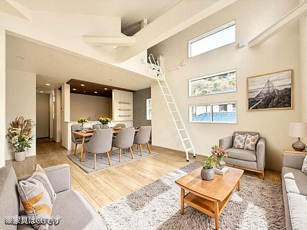 ■くつろぎと笑顔が集まる、心温まるリビング