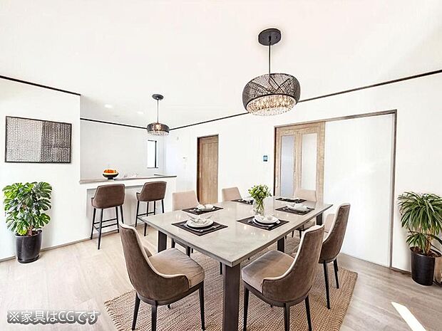 ■くつろぎと笑顔が集まる、心温まるリビング