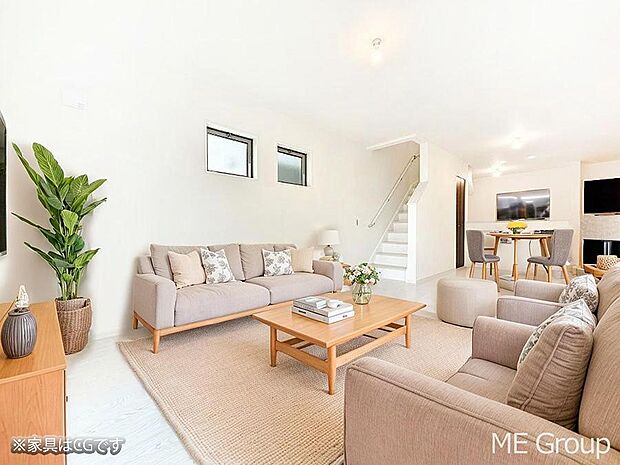 ■家具の配置がしやすく模様替えも楽しめる空間※家具はCGです