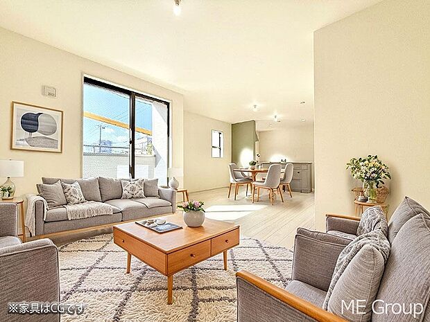 ■くつろぎと笑顔が集まる、心温まるリビング