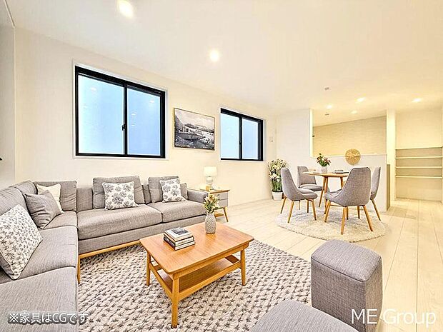 ■くつろぎと笑顔が集まる、心温まるリビング