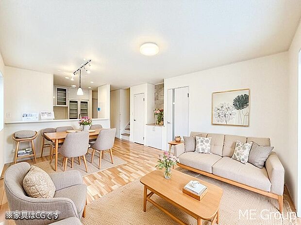 ■くつろぎと笑顔が集まる、心温まるリビング