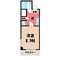 ランドパレス宇都宮平成通り3階3.2万円