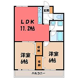 間取図画像 2LDK