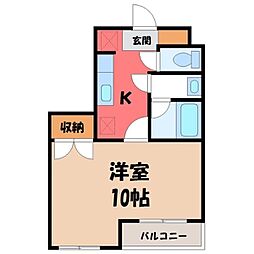 間取図画像 1K