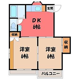 間取図画像 2DK