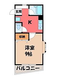 間取図画像 1K