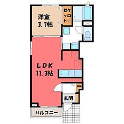 間取図画像 1LDK