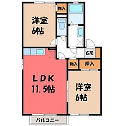 間取図画像 2LDK