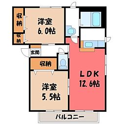 間取図画像 2LDK