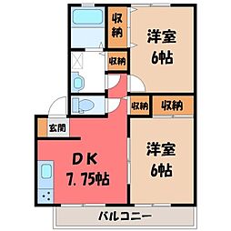 間取図画像 2DK