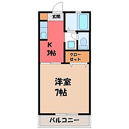 間取図画像 1K