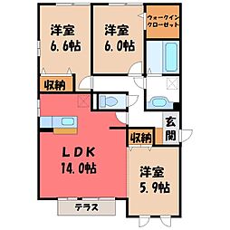 宇都宮芳賀ライトレール線 ゆいの杜中央駅 徒歩9分 1階/-