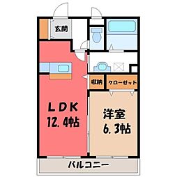 東武宇都宮線 南宇都宮駅 3.1km 2階/-