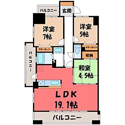 サーパス戸祭一丁目 3階/-