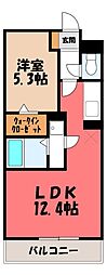 West Residence 1LDKの間取図画像