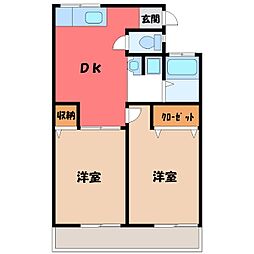 ホワイトハイツ峰 2階/-
