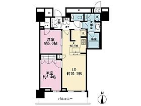 ザ・パークハウス晴海タワーズ ティアロレジデンス  ｜ 東京都中央区晴海2丁目（賃貸マンション2LDK・21階・61.25㎡） その2