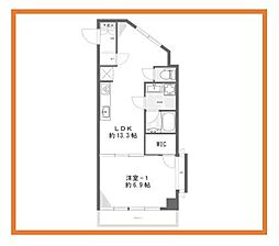 光建ハイツ目白 1LDKの間取図画像