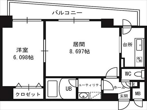 同じ建物の物件間取り写真 - ID:201022770547