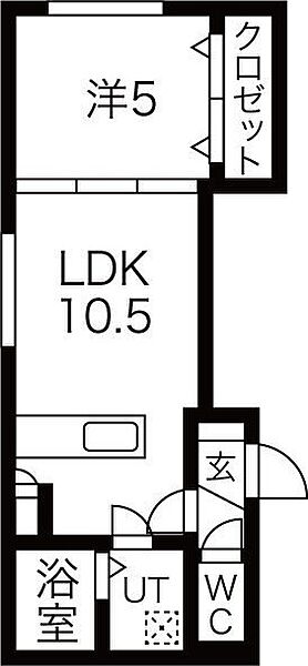 ザ　レジデンス 305｜北海道札幌市北区北二十一条西3丁目(賃貸マンション1LDK・3階・35.13㎡)の写真 その3
