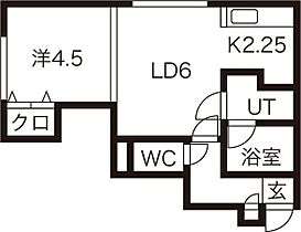 フィールハーモニー白石 102 ｜ 北海道札幌市白石区南郷通2丁目南南4-29（賃貸アパート1DK・1階・32.40㎡） その2