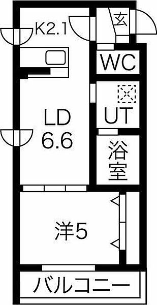 Taskbill 205｜北海道札幌市中央区南二条西13丁目(賃貸マンション1LDK・2階・32.00㎡)の写真 その2