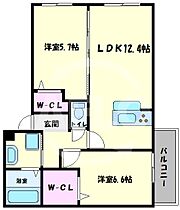 The Abeno  ｜ 大阪府大阪市阿倍野区天王寺町南2丁目（賃貸アパート2LDK・2階・59.66㎡） その2