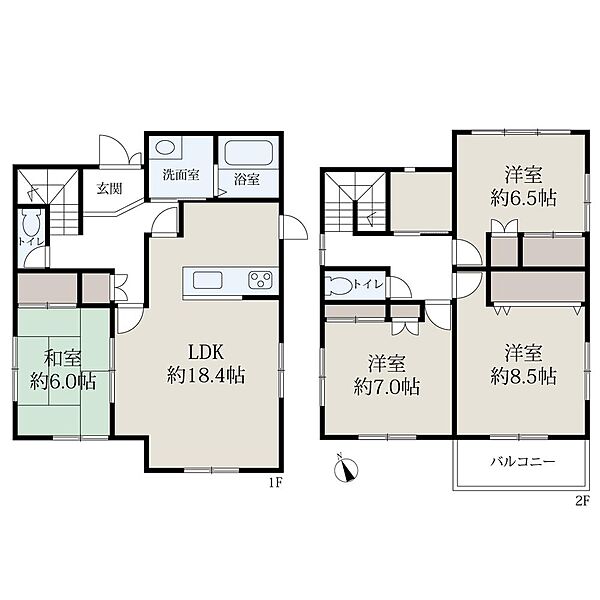 2898万円、4LDK、土地面積170.89m2、建物面積124.3m2