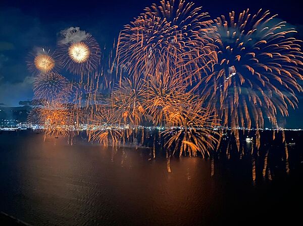 2026年びわ湖花火大会の写真ですびわ湖花火大会をバルコニーからご覧いただけます